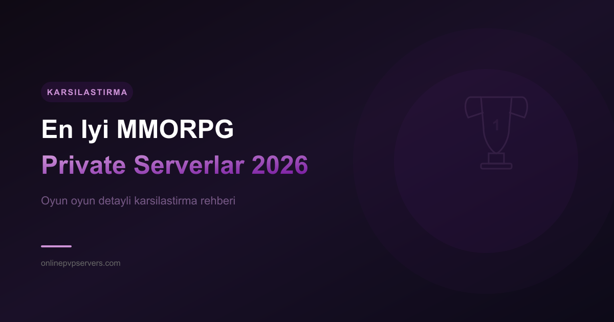 En İyi MMORPG Private Serverlar 2026: Oyun Oyun Detaylı Karşılaştırma