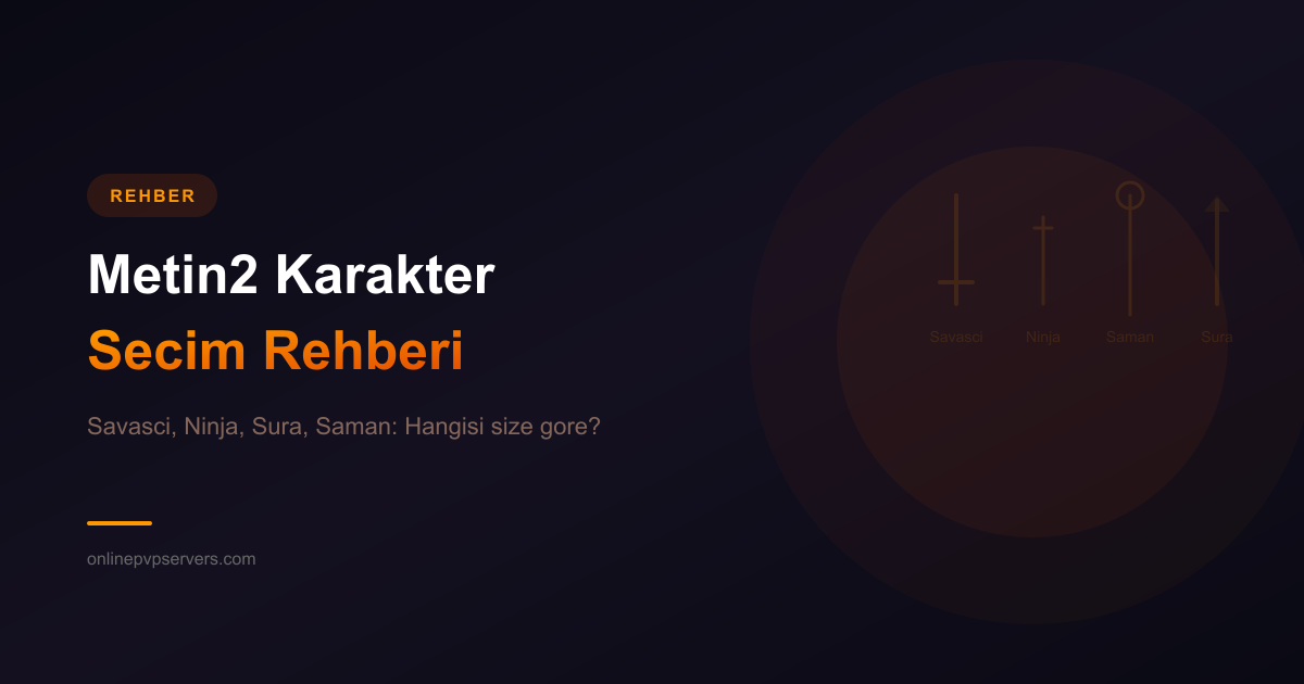 Metin2 Karakter Seçim Rehberi: Savaşçı, Ninja, Sura ve Şaman Detaylı İnceleme